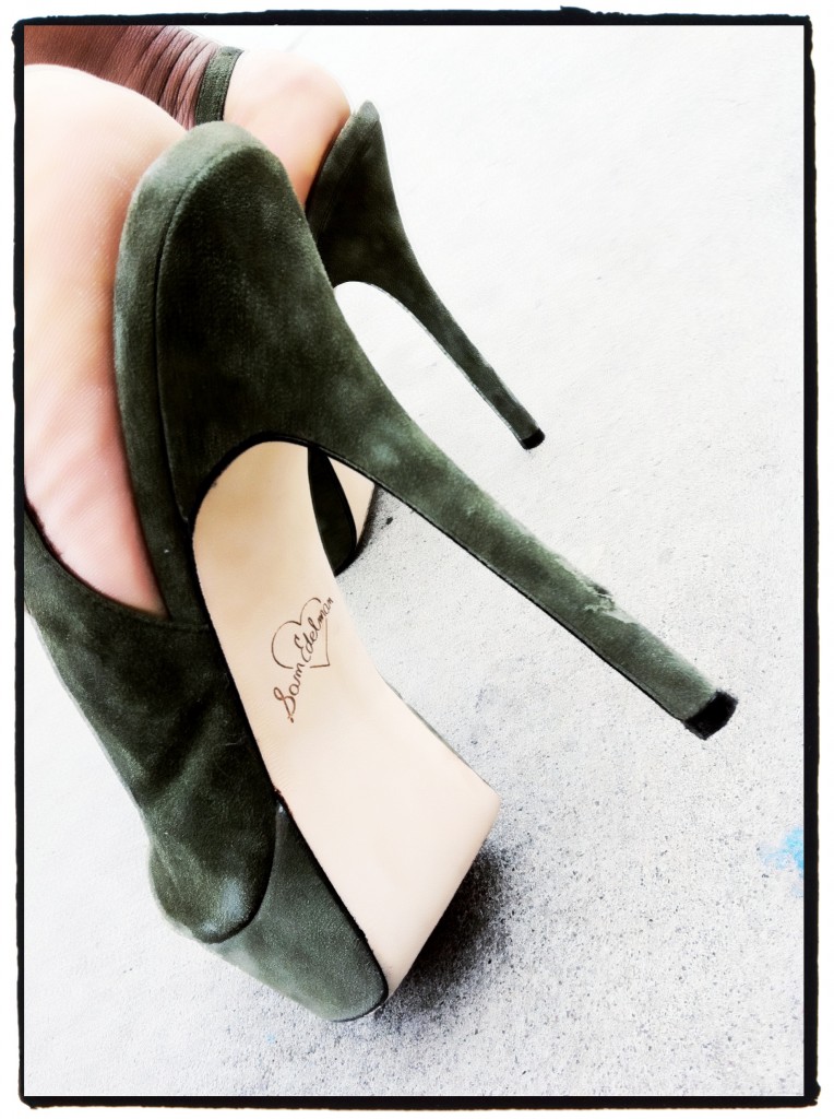 Sam Edelman Suede Platform green Shoes